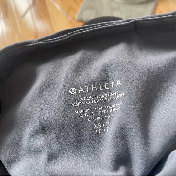 Athleta Elation Flare High Waisted Coastline Blue Gray Pants #981683 EUC Size XS - Picture 8 of 12
